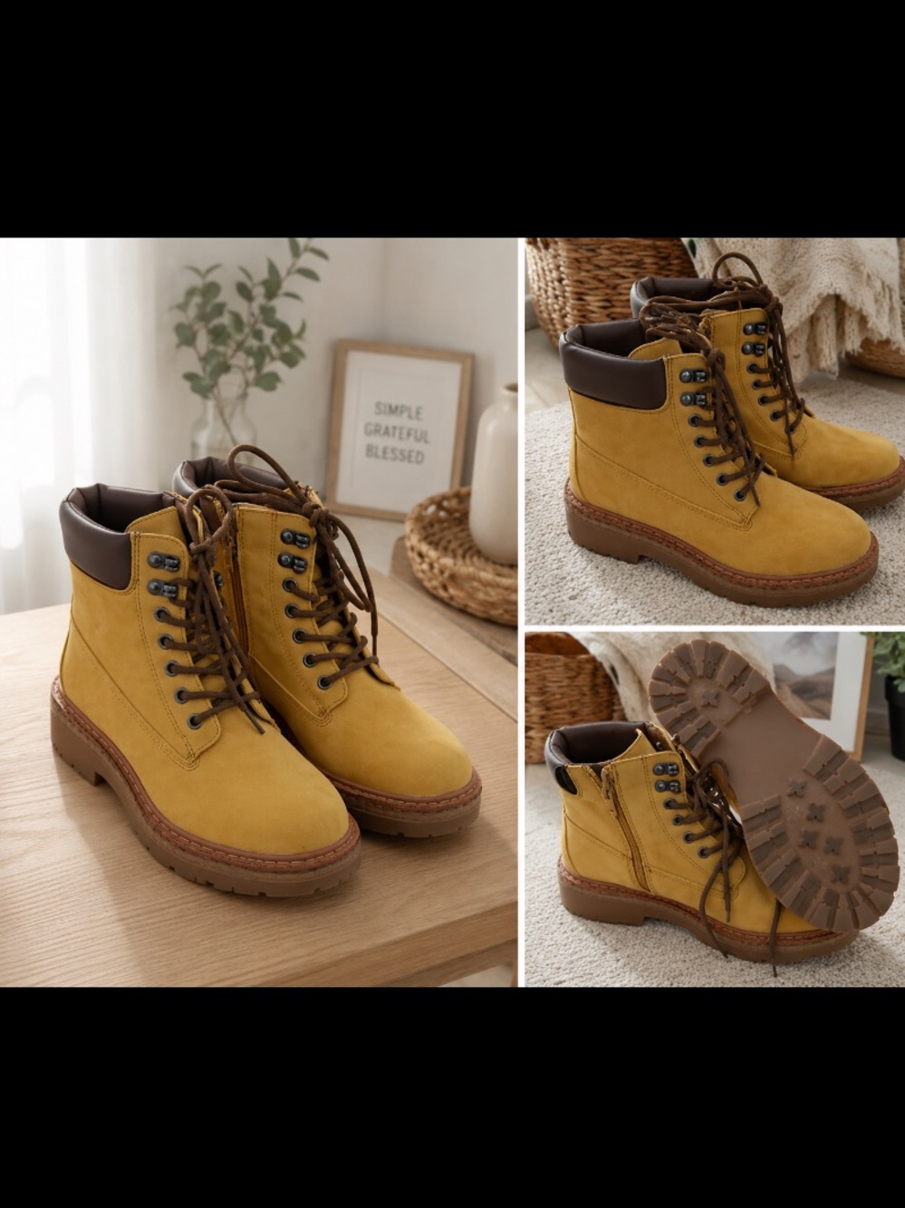 Super cute tan boots - W size 6.5 never worn!